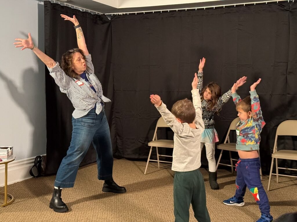 Kids in acting classes at Lawton Academy